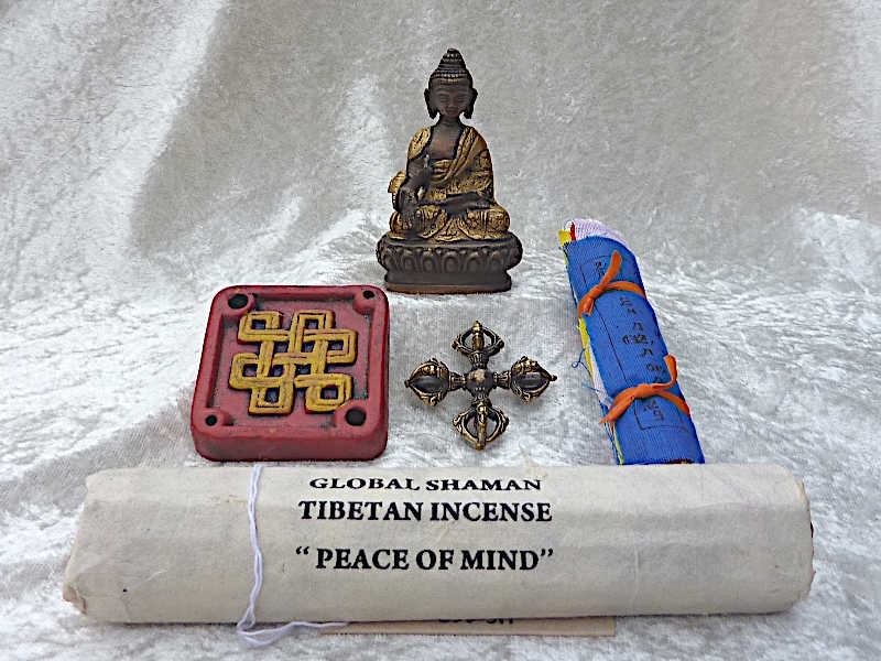 Inhalt  Geschenkschachtel für Buddha-set